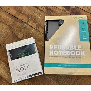 Lot of 2x NIP unused rocketbook rocket book notebooks nwot LG & Small